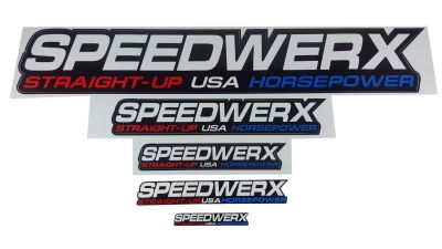 Speedwerx Decals // Straight-Up USA Horsepower Logo