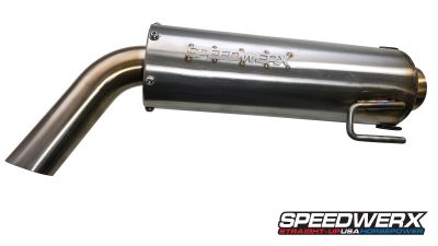 Speedwerx L2 Series Stainless Steel Slip-On Exhaust // 2017-2025 Polaris Sportsman 850 / 1000 (exc. Touring /High Lifter/55")