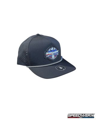 Speedwerx Perforated Rope Hat // Snapback - Black/Black